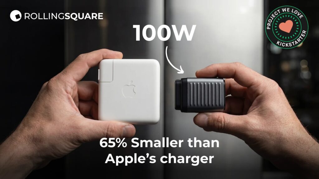 達成率3511%！世界最小100W充電器スーパータイニーがKickstarterで8000人超支援 メインビジュアル