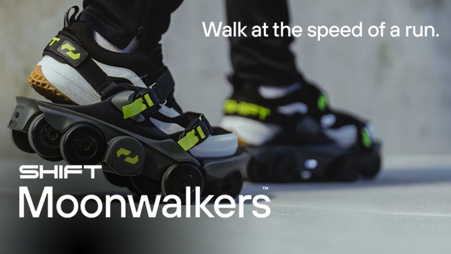 歩くだけで走る速度を実現するAI電動シューズ「Moonwalkers」全モデルの実力 メインビジュアル