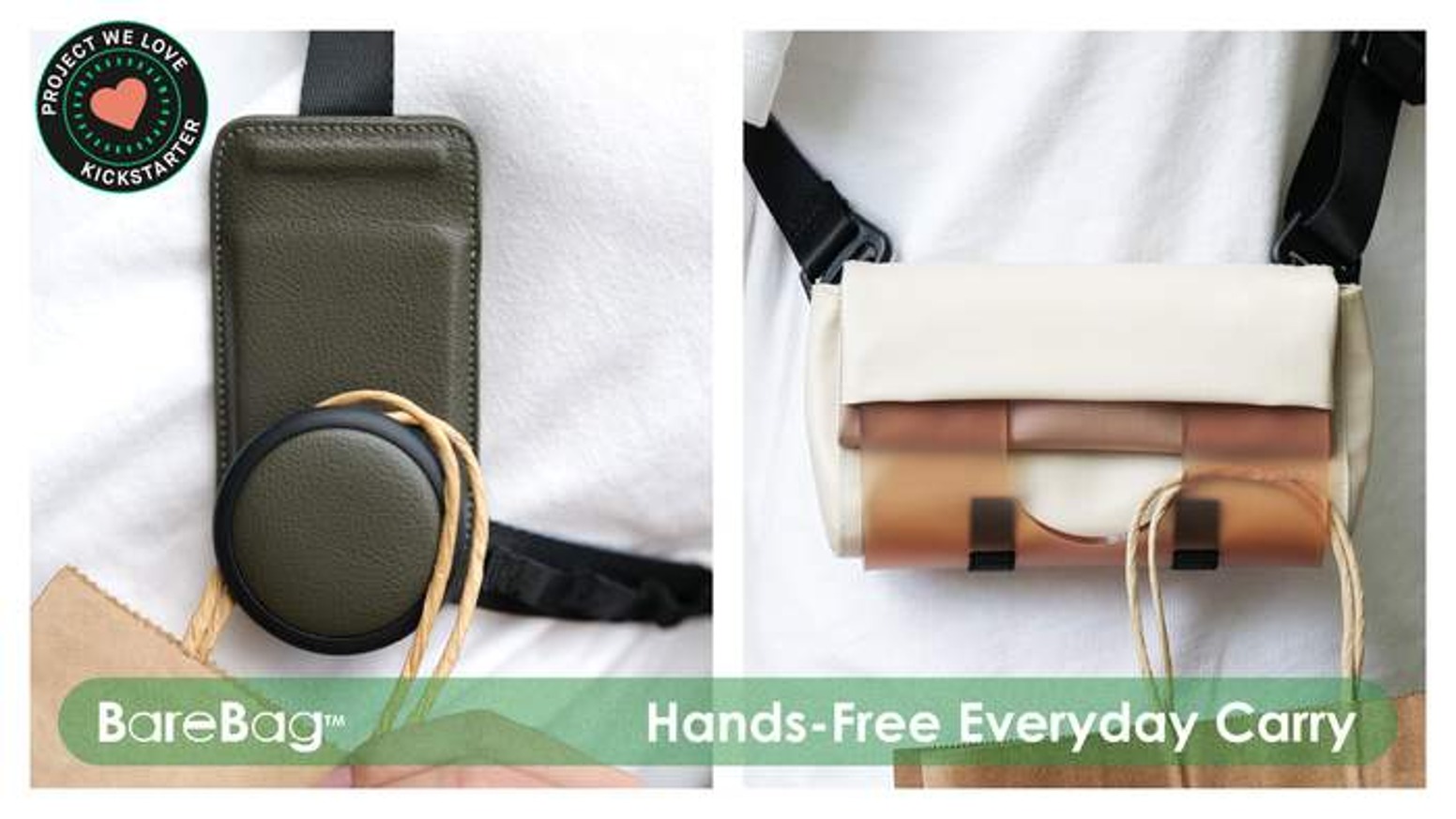 「フックに掛けるだけ」で両手が空く次世代EDCバッグ「BareBag」全モデル解説 メインビジュアル