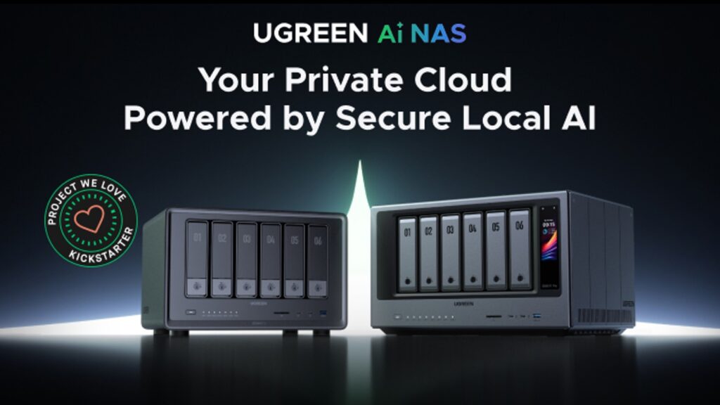 ローカルAI搭載196TB NAS「ユーグリーンAI NAS」Kickstarterで達成率8724%突破 メインビジュアル