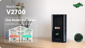 メッシュ不要で1-3階を丸ごとカバー。世界初RPU搭載Wi-Fiルーター「WavKong V2700」 メインビジュアル