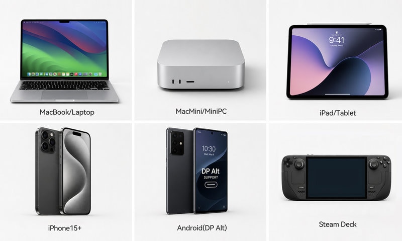 MacBook、Mac mini、iPad、iPhone、Android、Steam Deckなどのアップル・アンドロイド・ゲーム機デバイスの比較
