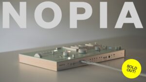 NOPIA機器の本体外観とSOLD OUT表示を示す製品画像