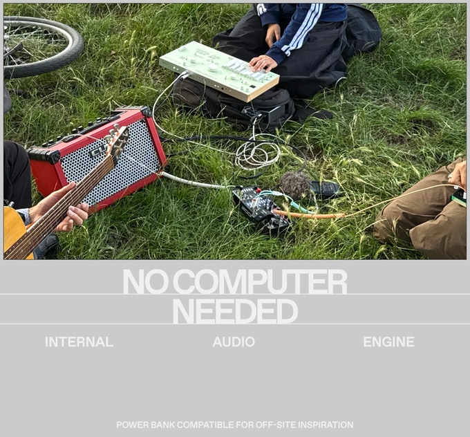 屋外でNOPIA MK1を使う様子(Kickstarter公式画像)